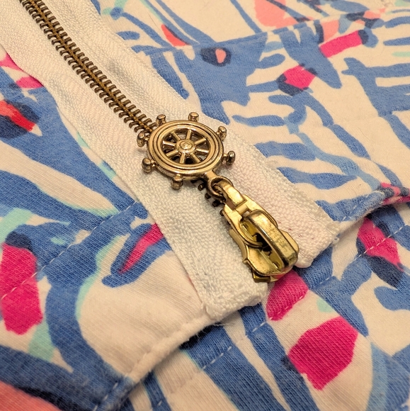 Lilly Pulitzer Skipper Popover Red Right Return Size Medium 🛞⛵🌊 - Picture 13 of 13